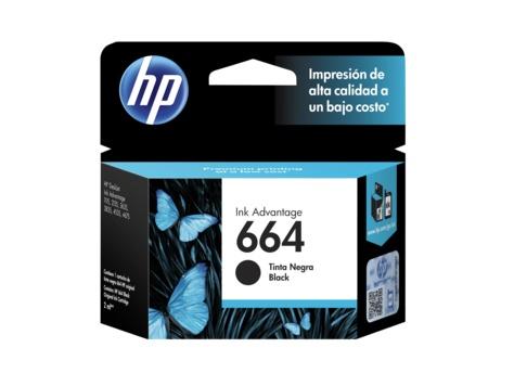 Cartucho HP 664 Negro, 120 Páginas