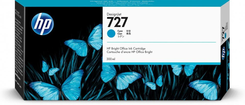 Cartucho HP 727 Cyan 300ml