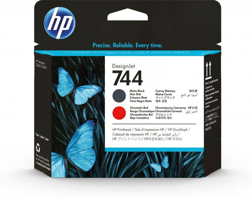 Cabezal HP 744 Negro Mate/Rojo Cromático