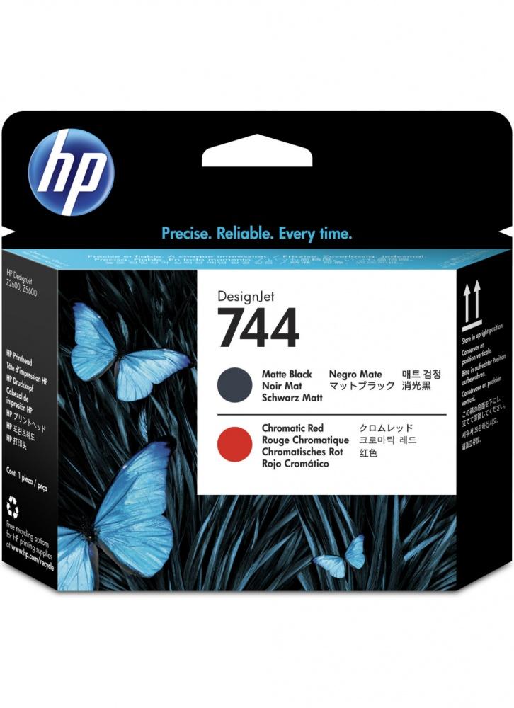 Cabezal HP 744 Negro Mate/Rojo Cromático