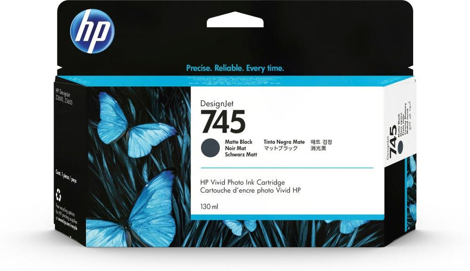 Cartucho HP 745 Negro Mate 130ml