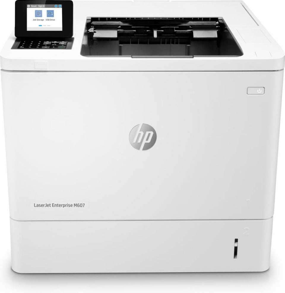 HP LaserJet Enterprise M607dn, Blanco y Negro, Láser, Print