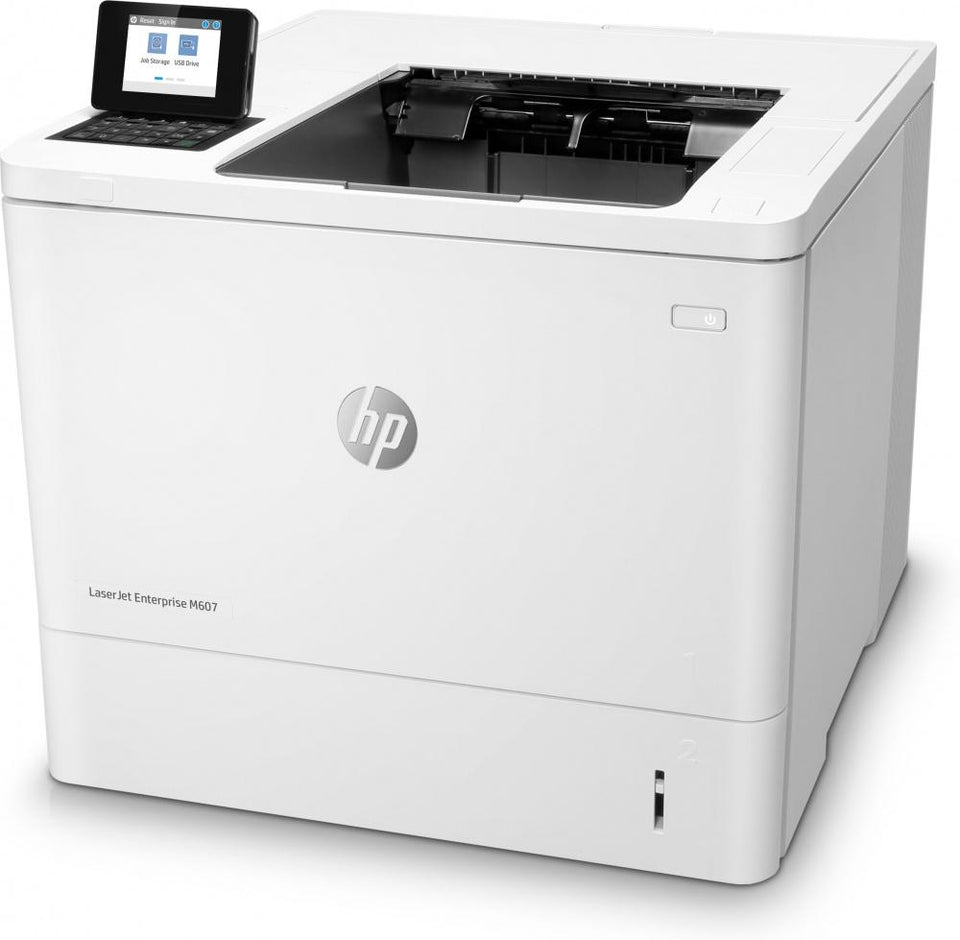 HP LaserJet Enterprise M607dn, Blanco y Negro, Láser, Print