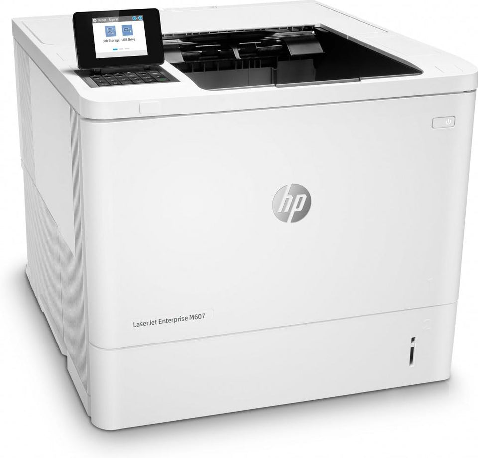 HP LaserJet Enterprise M607dn, Blanco y Negro, Láser, Print