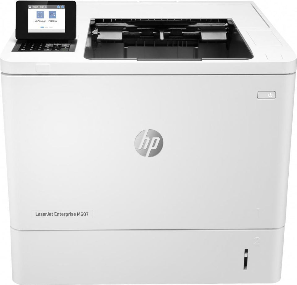 HP LaserJet Enterprise M607dn, Blanco y Negro, Láser, Print