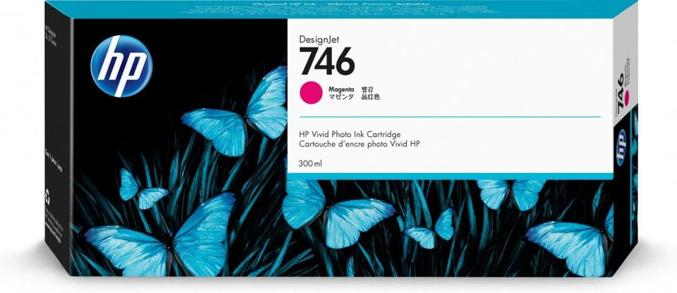 Cartucho HP 746 Magenta, 300ml