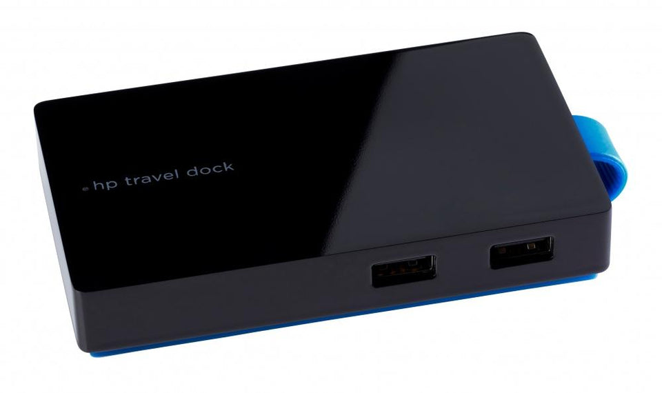 HP Docking Station de Viaje T0K30AA, 2x USB 3.0, 1x HDMI, 1x VGA, Negro