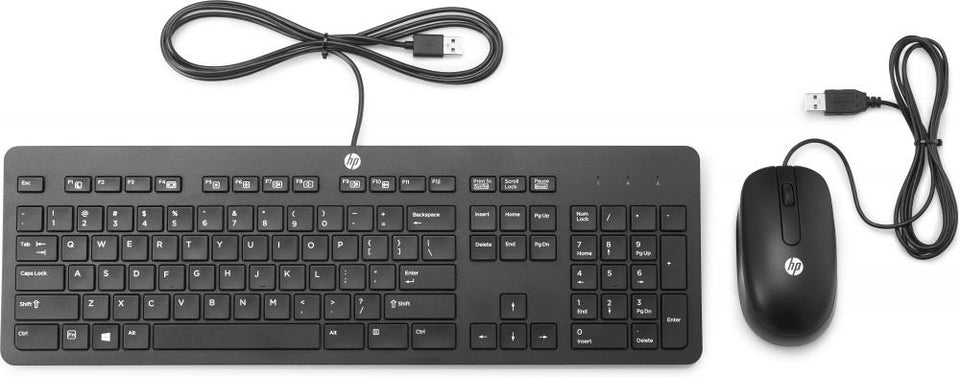 Kit de Teclado y Mouse HP T4E63AA, Alámbrico, USB, Negro