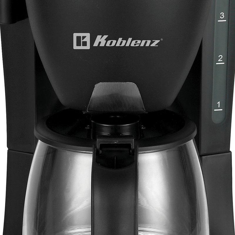 Koblenz Cafetera CKM-204 N, 4 Tazas, 600 Litros, Negro