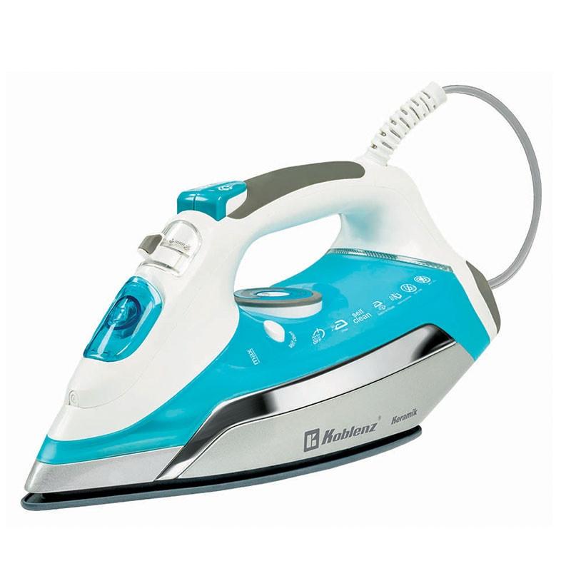Koblenz Plancha Vapor-Seco, 1600W, 0.35 Litros, Aguamarina/Blanco
