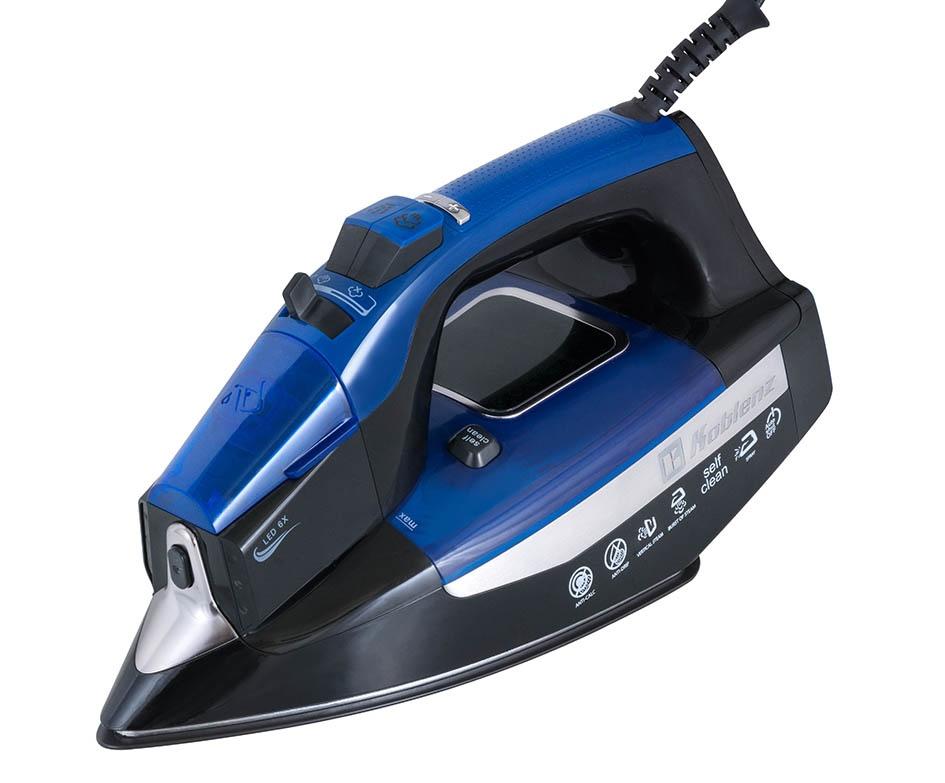 Koblenz Plancha de Vapor en Seco, Suela Antiadherente, 1800W, 0.35 Litros, Azul/ Negro