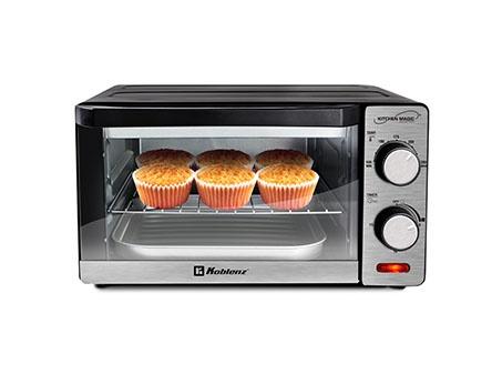 Koblenz Horno Tostador HKM-1000, 4 Rebanadas, Negro/Plata