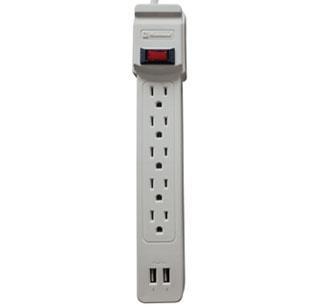 Koblenz Supresor de Picos SS-550 USB, 5x NEMA 5–15R, 2x USB, 550 Joules, Gris