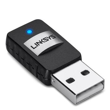 Linksys Mini Adaptador de Red USB AE6000, Inalámbrico, 2.4/5GHz