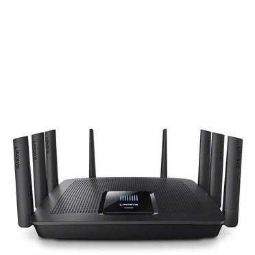 Router Linksys Gigabit Ethernet Smart de Triple Banda Max-Stream AC5400 MU-MIMO, Inalámbrico, 8x RJ-45, 2.4/5GHz, con 8 Antenas ― ¡Optimizado para Gaming!