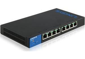 Switch Linksys Gigabit Ethernet LGS308P, 8 Puertos 10/100/1000 Mbps, 16 Gbit/s, 8000 Entradas - Gestionado