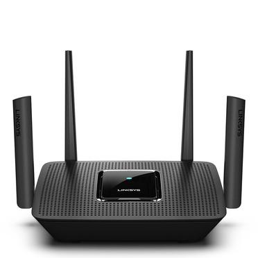 Router Linksys con Sistema de Red Wi-Fi en Malla Tri-Banda MR9000 Max-Stream AC3000, 3000 Mbit/s, 4x RJ-45, 2.4/5/5GHz, 4 Antenas