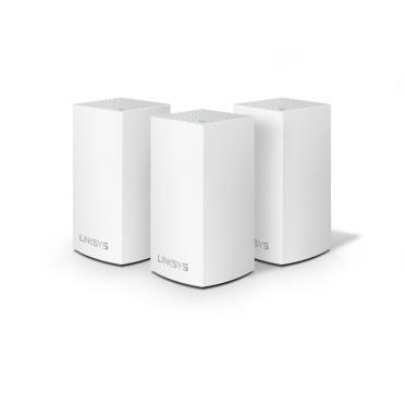 Router Linksys con Sistema de Red Wi-Fi en Malla Doble Banda Velop AC3900, 1267 Mbit/s, 2.4/5GHz, 2x RJ-45 - Kit de 3 Piezas