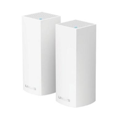 Router Linksys con Sistema de Red Wi-Fi en Malla Tri-Banda Velop AC4400, 867 Mbit/s, 2.4/5GHz, 2x RJ-45 - Kit de 2 Piezas