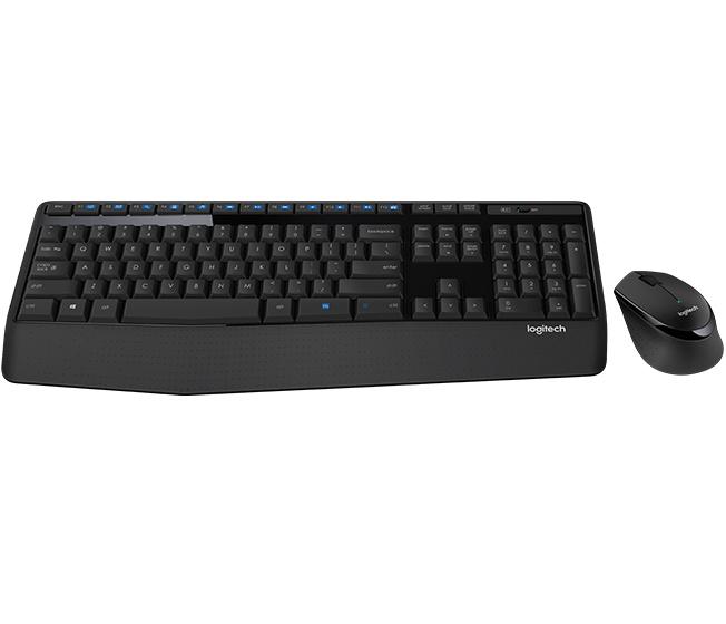 Kit de Teclado y Mouse Logitech MK345, Inalámbrico, Negro (Español)