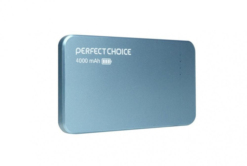 Cargador Portátil Perfect Choice Power Bank PC-240754, 4000mAh, Azul