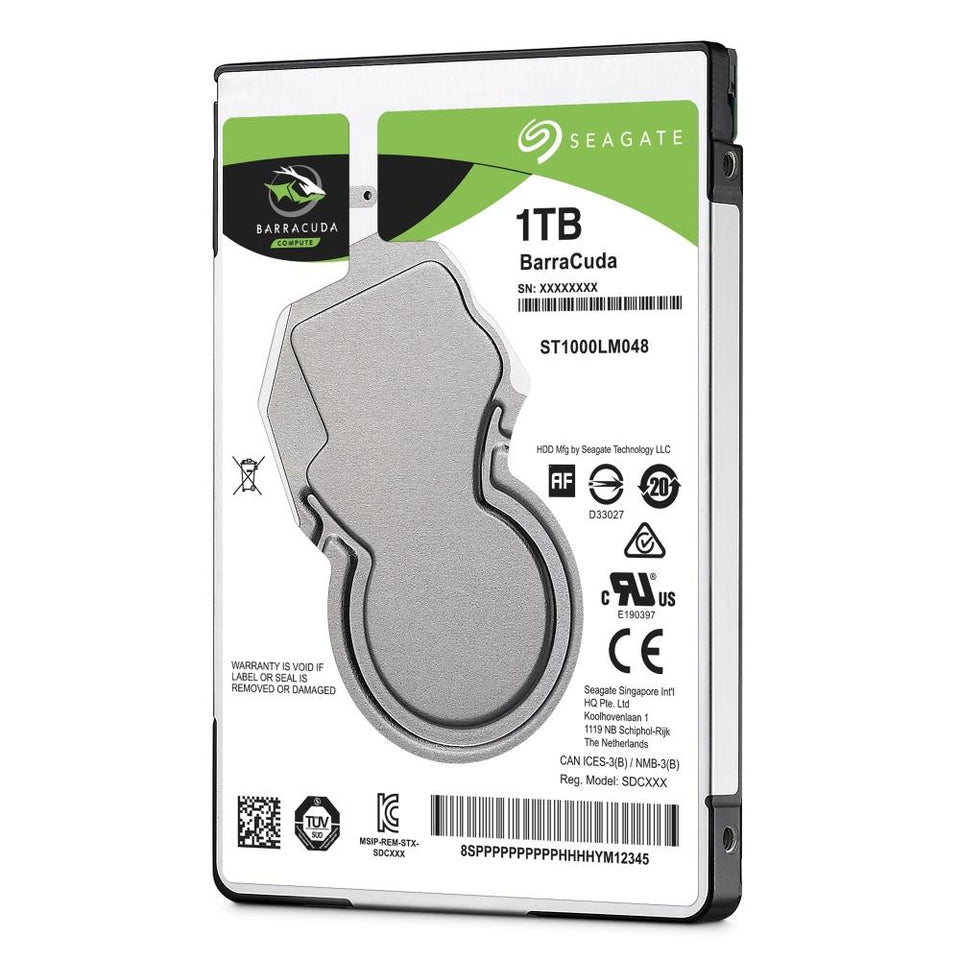 Disco Duro para Laptop Seagate Barracuda 2.5'', 1TB, SATA III, 5400RPM, 128MB Cache, 50 Piezas