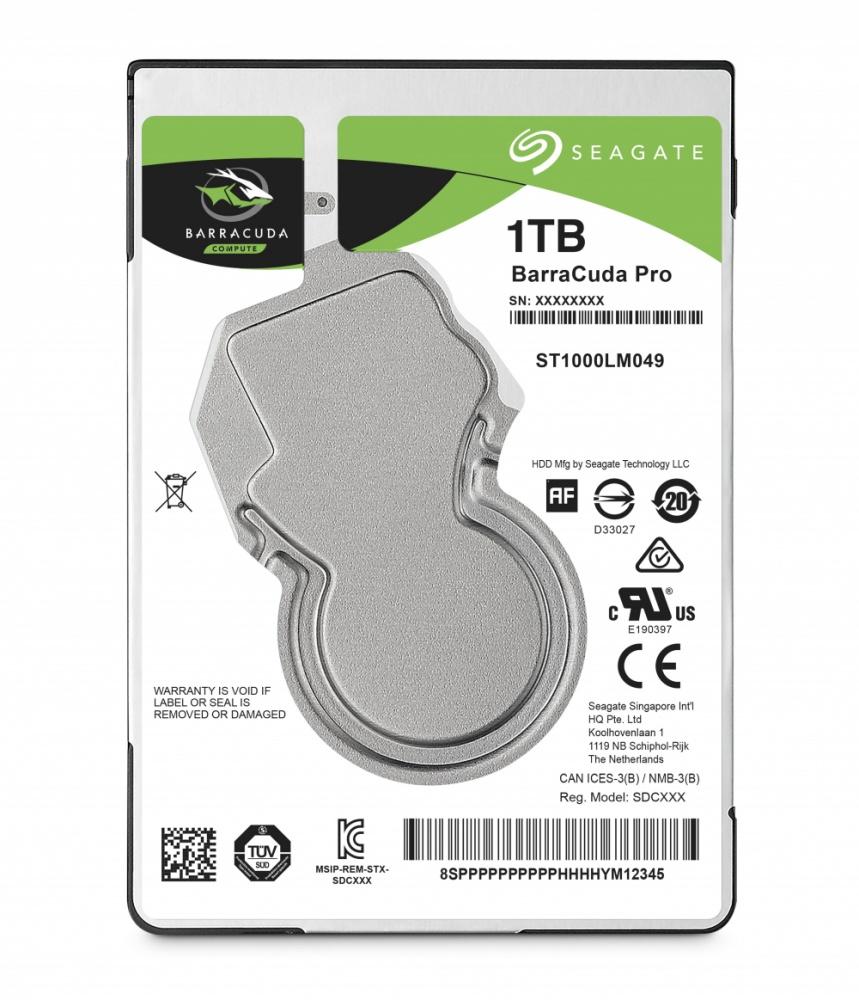 Disco Duro Interno Seagate Barracuda Pro 2.5'', 1TB, SATA III, 6 Gbit/s, 7200RPM, 128MB Caché