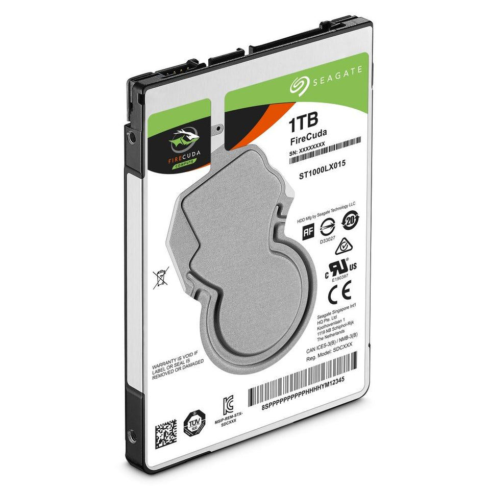 Disco Duro para Laptop Seagate FireCuda 2.5'', 1TB, SATA III, 6 Gbit/s, 5400RPM, 128MB Cache