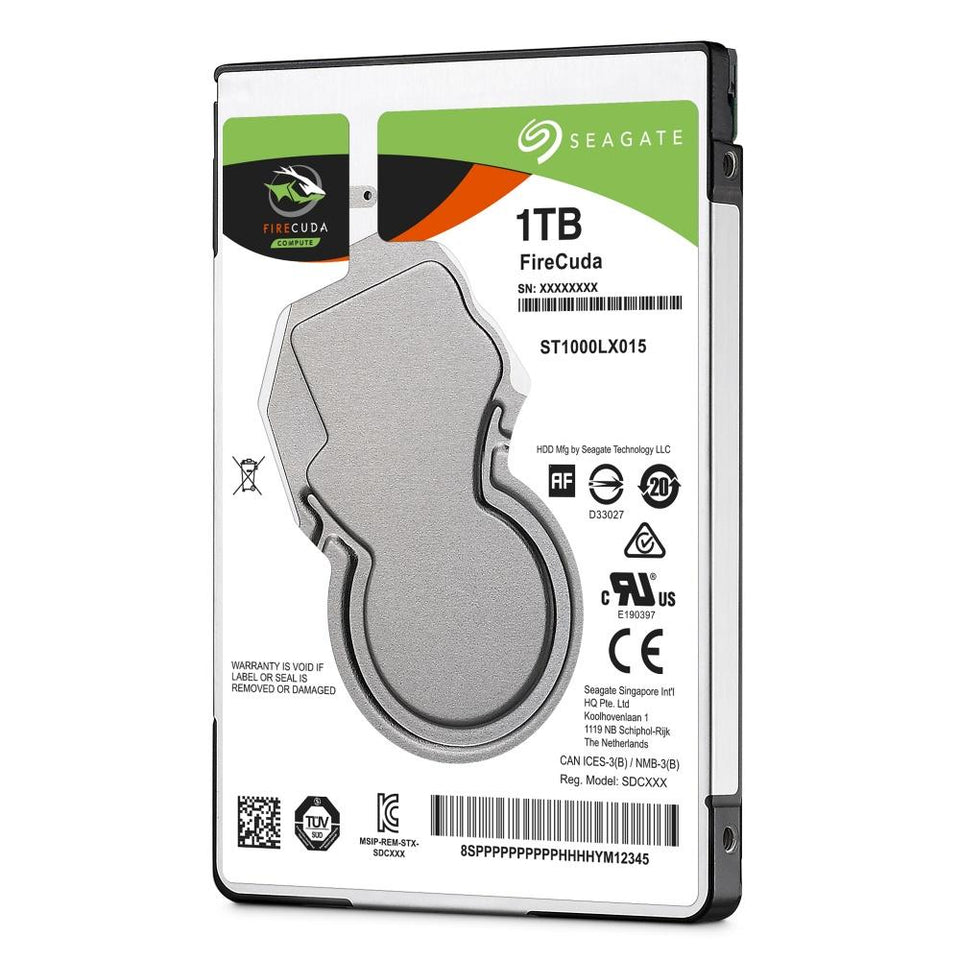 Disco Duro para Laptop Seagate FireCuda 2.5'', 1TB, SATA III, 6 Gbit/s, 5400RPM, 128MB Cache