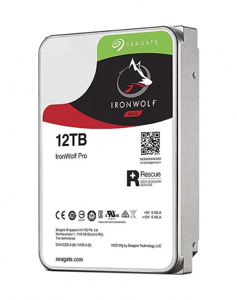 Disco Duro para NAS Seagate IronWolf Pro 3.5", 12TB, SATA III, 6Gbit/s, 7200RPM, 256MB Caché - para NAS de 1 a 24 Bahías