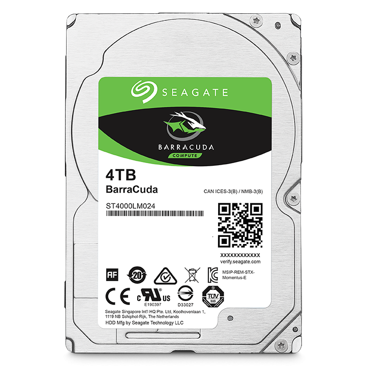 Disco Duro para Laptop Seagate Barracuda 2.5'', 4TB, SATA III, 5400RPM, 128MB Caché