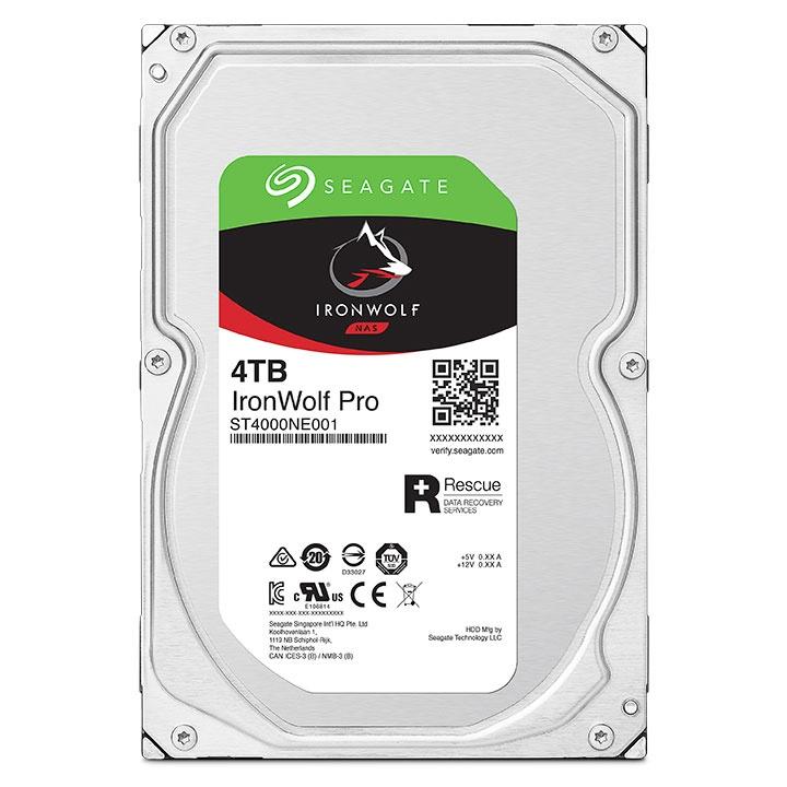 Disco Duro para NAS Seagate IronWolf Pro 3.5", 4TB, SATA III, 6Gbit/s, 7200RPM, 256MB Caché