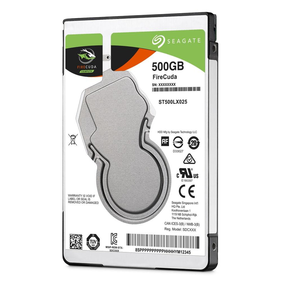 Disco Duro para Laptop Hibrido Seagate FireCuda 2.5'', 500GB, SATA III, 6Gbit/s, 5400RPM, 128MB Caché
