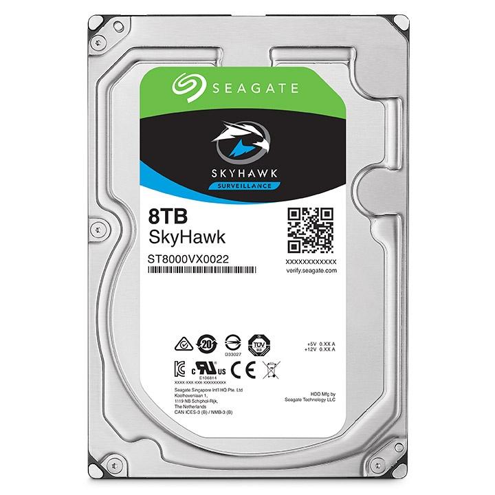Disco Duro para Vídeo Vigilancia Seagate SkyHawk 3.5'', 8TB, SATA III, 6 Gbit/s, 256MB Cache