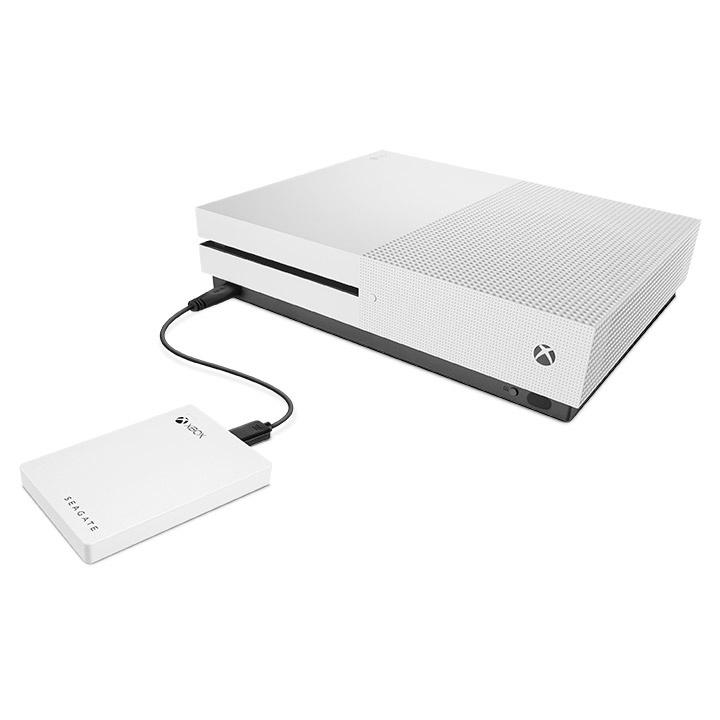Disco Duro Externo Seagate Game Drive 2.5", 4TB, Micro USB B 3.0, Blanco - para Xbox