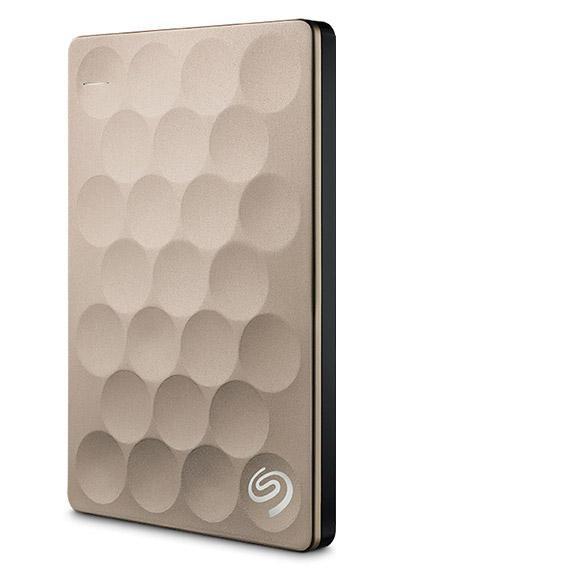 Disco Duro Externo Seagate Backup Plus Ultra Slim 2.5'', 1TB, USB 3.0, Oro - para Mac/PC