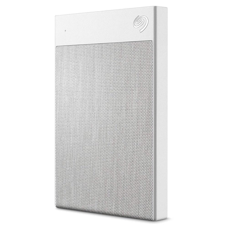 Disco Duro Externo Backup Plus Ultra Touch Portable, 1TB, USB-C, Blanco - para Mac/PC