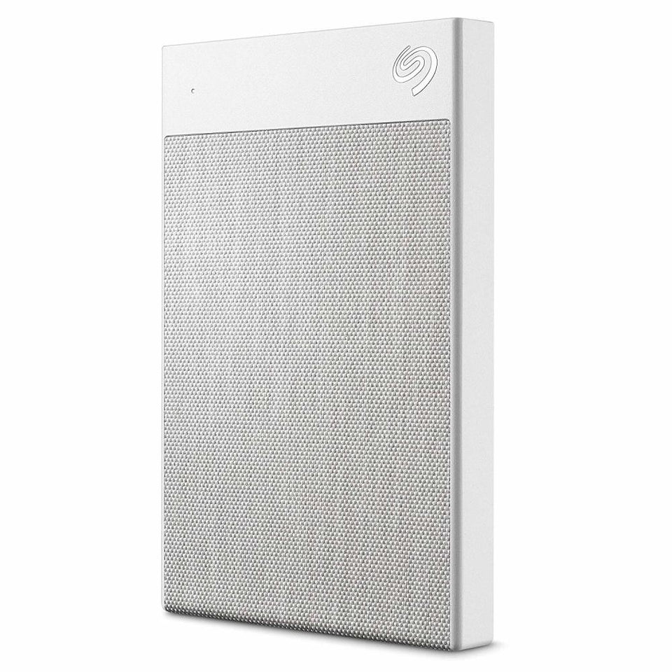 Disco Duro Externo Backup Plus Ultra Touch Portable, 2TB, USB-C, Blanco - para Mac/PC