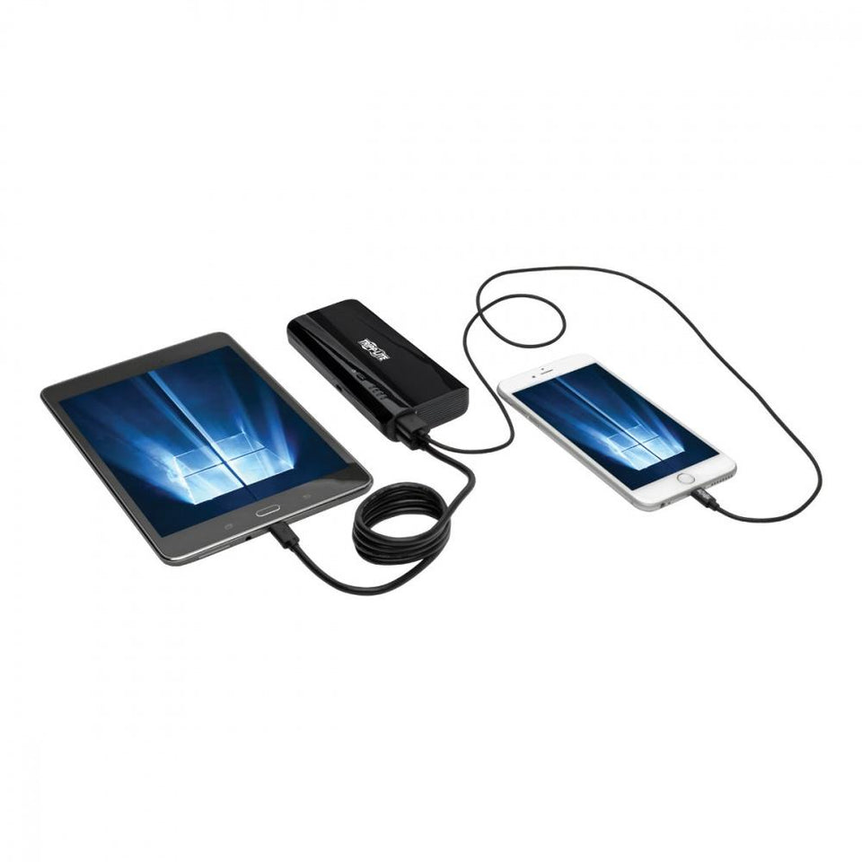 Cargador Portátil Tripp Lite UPB-10K4-S2U, 10.400mAh, Negro