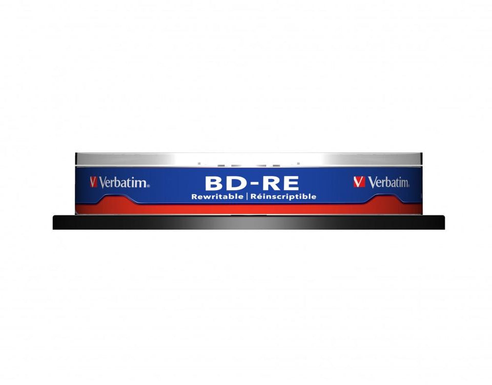 Verbatim Torre de Discos Virgenes para Blu-Ray, BD-RE, 2x, 10 Discos (43694)