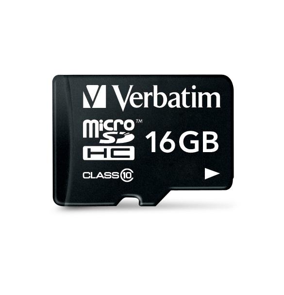 Memoria Flash Verbatim, 16GB microSDHC Clase 10, con Adaptador