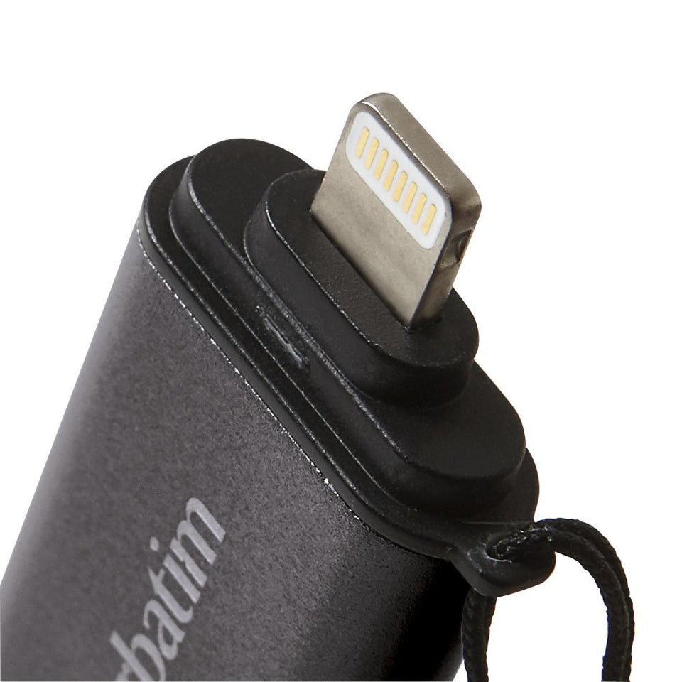 Memoria USB Verbatim iStore 'n' Go, 64GB, USB 3.1, Gris