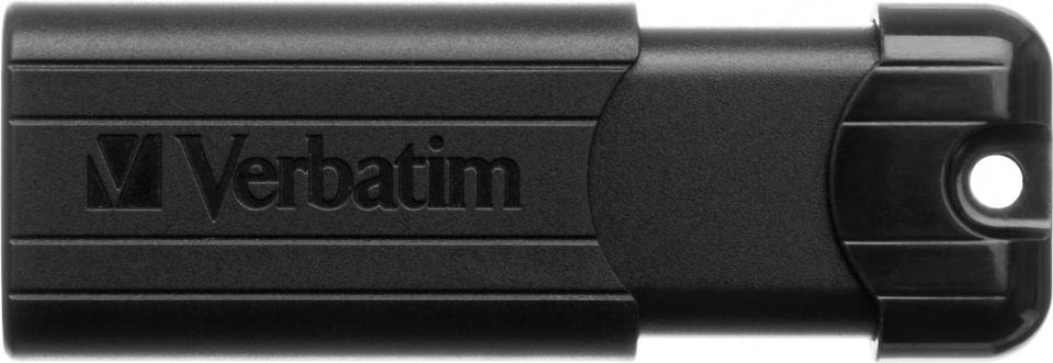 Memoria USB Verbatim PinStripe, 32GB, USB 3.0, Negro