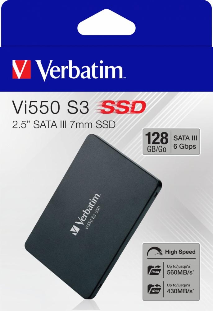SSD Verbatim Vi550, 256GB, SATA III, 2.5'', 7mm