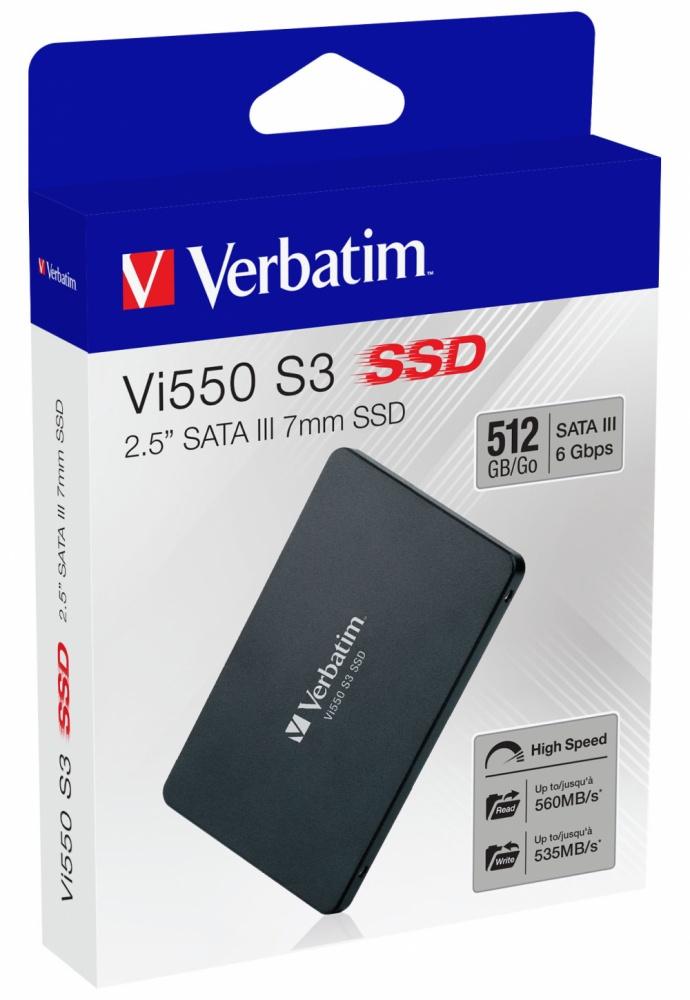 SSD Verbatim Vi550 S3, 512GB, SATA III, 2.5"