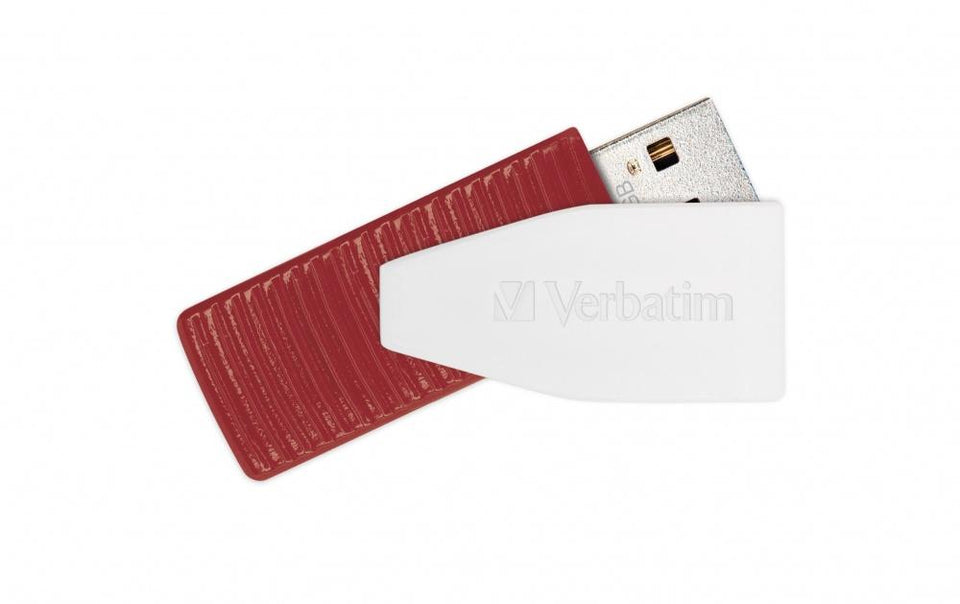 Memoria USB Verbatim Store'n'Go Swivel, 16GB, USB 2.0, Rojo