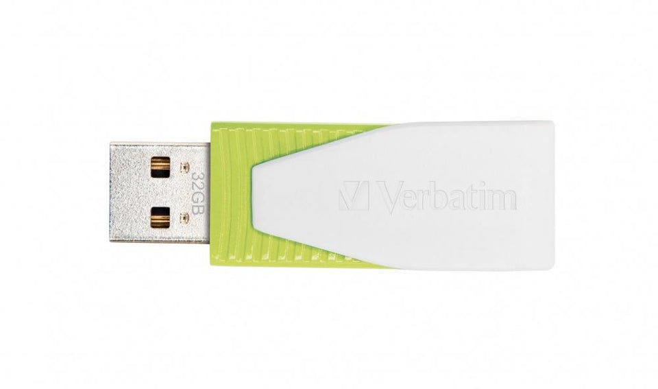 Memoria USB Verbatim Store 'n' Go Swivel, 32GB, USB 2.0 A, Verde