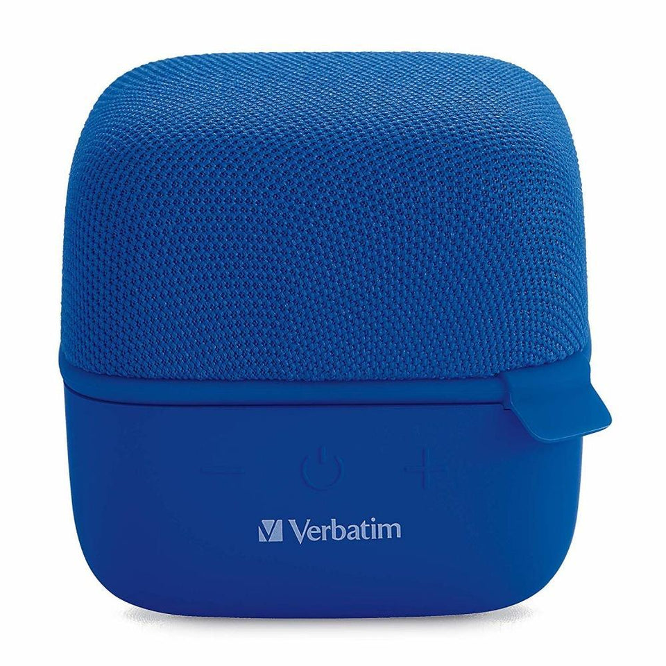 Verbatim Bocina Portátil Cube, Bluetooth, Inalámbrico, 5W RMS, USB, Azul