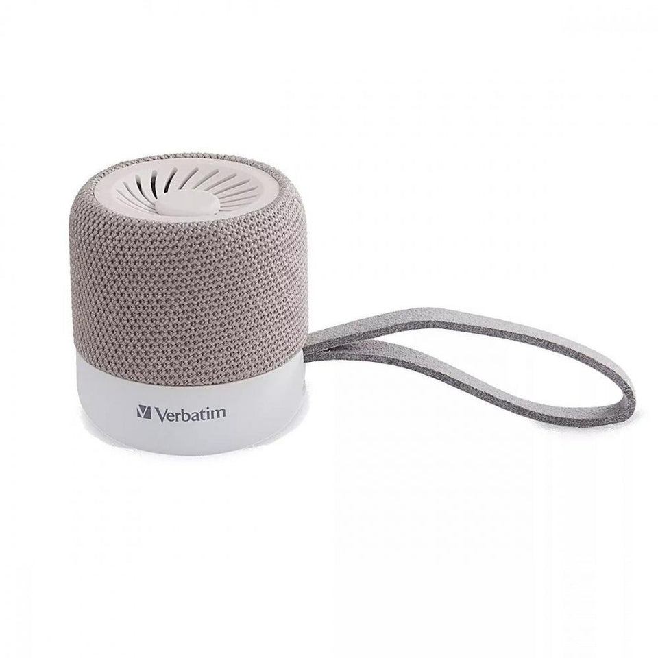 Verbatim Bocina Portátil Mini, Bluetooth, Inalámbrico, 3W RMS, USB, Blanco