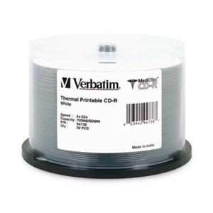 Verbatim Discos Virgenes para CD, CD-R, 52x, 50 Discos (94738)
